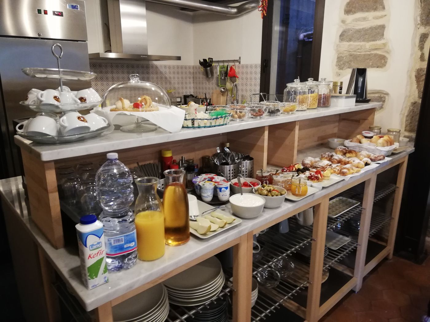 Il buffet della colazione