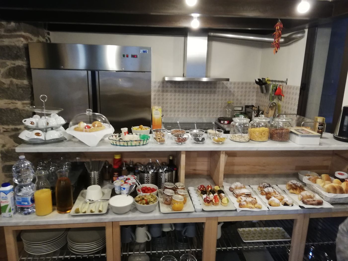Il buffet della colazione