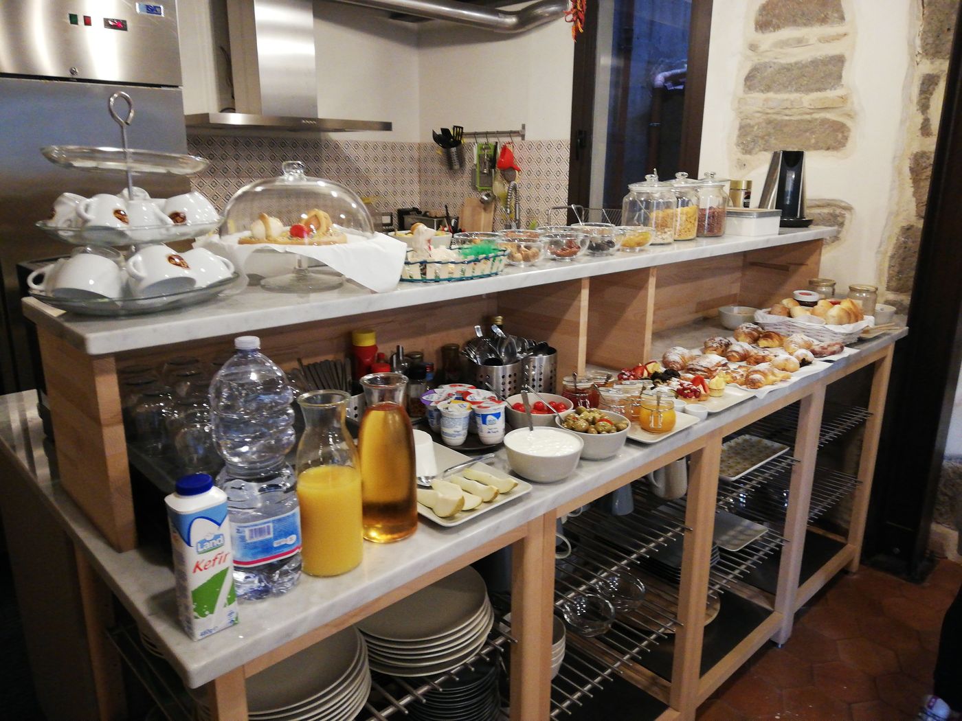 Il buffet della colazione